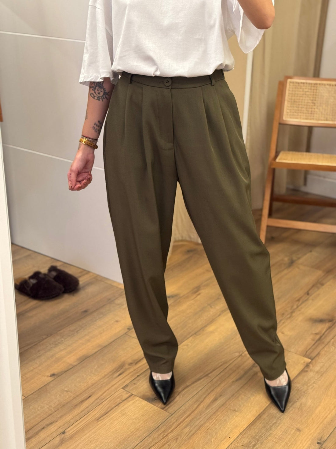 Pantalon arlen kaki - Léone