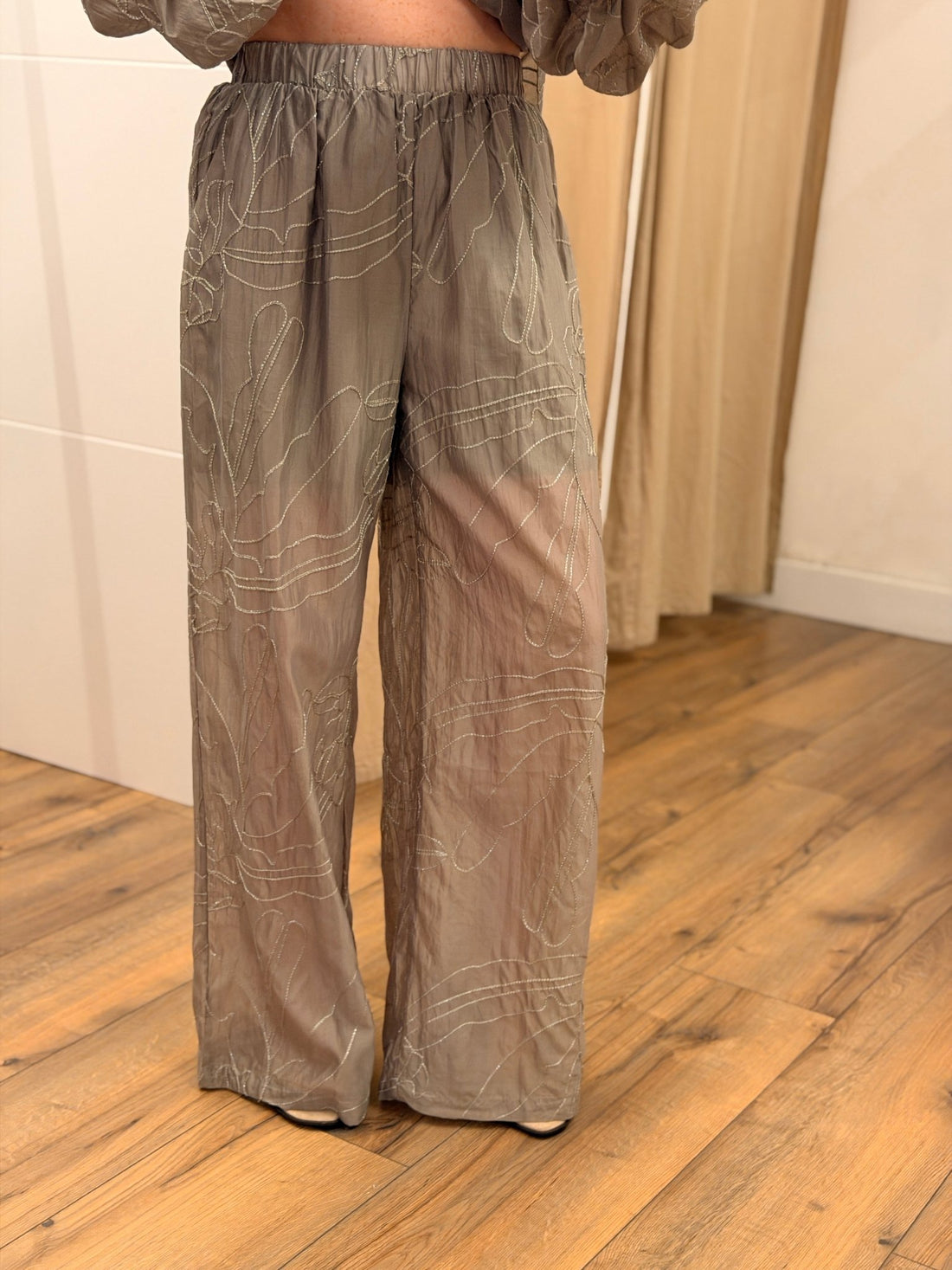 Pantalon Aubrey taupe - Léone
