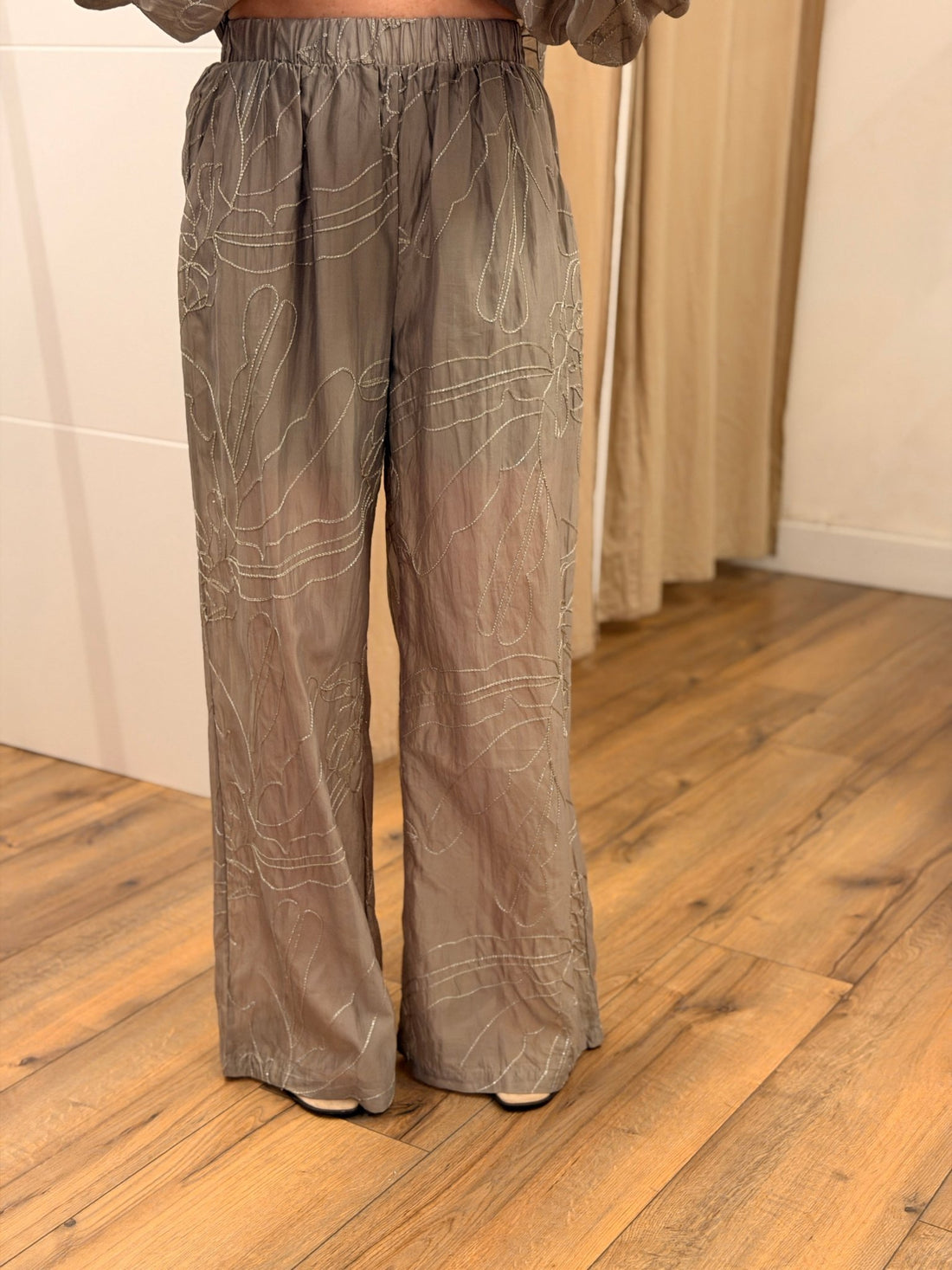 Pantalon Aubrey taupe - Léone
