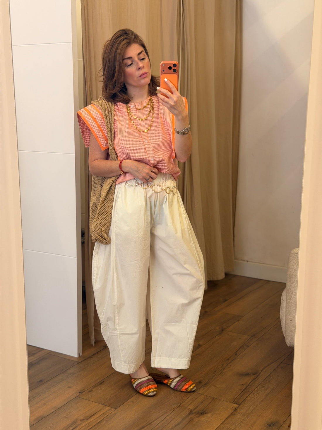 Pantalon ballon Jason écru - Léone