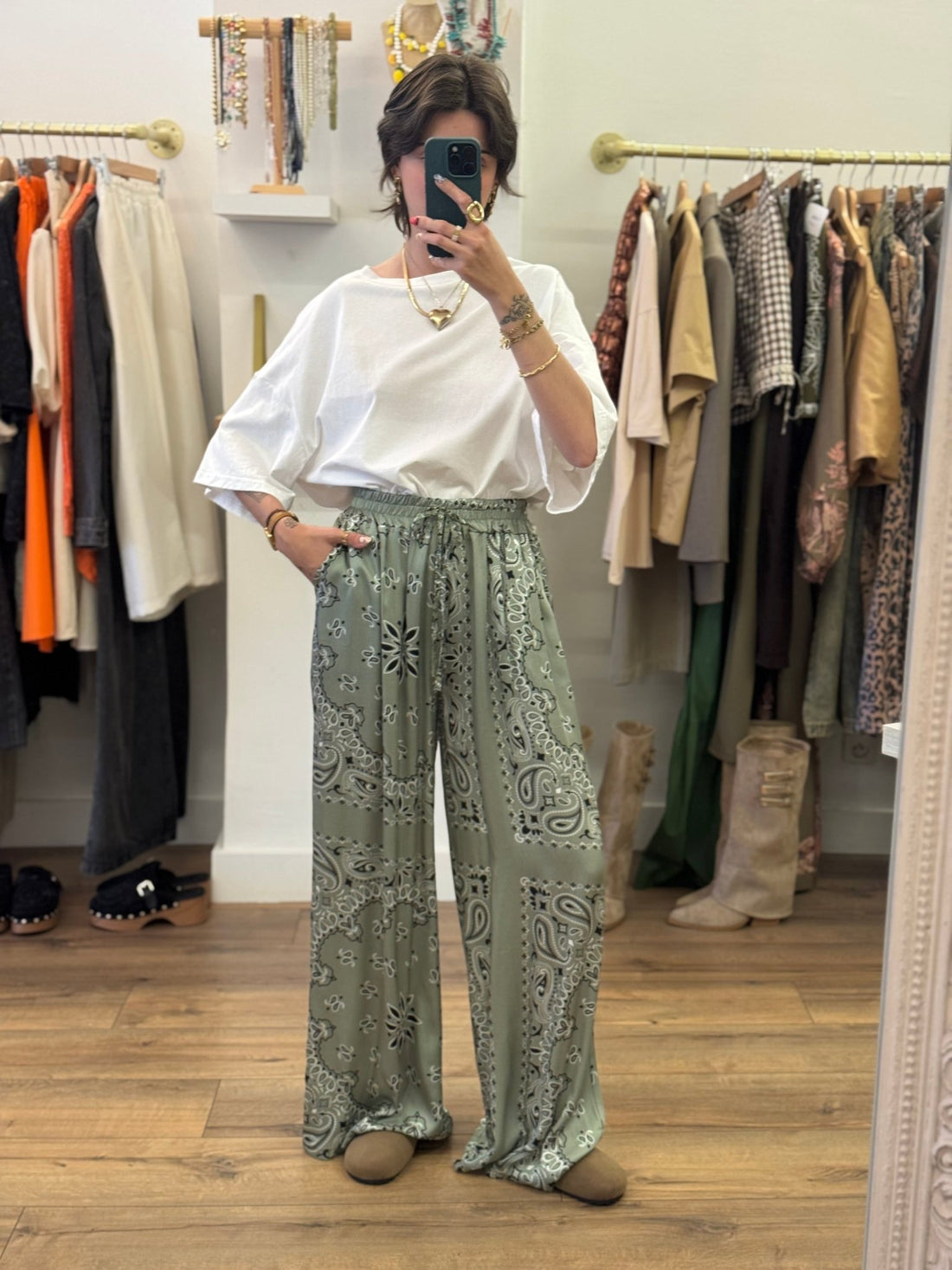 Pantalon Bandana kaki - Léone
