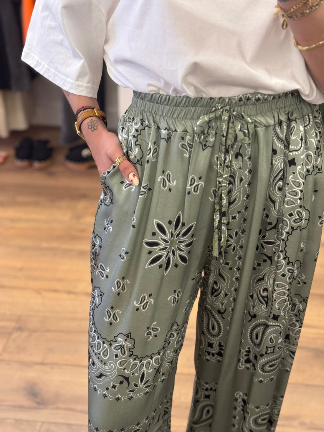 Pantalon Bandana kaki - Léone