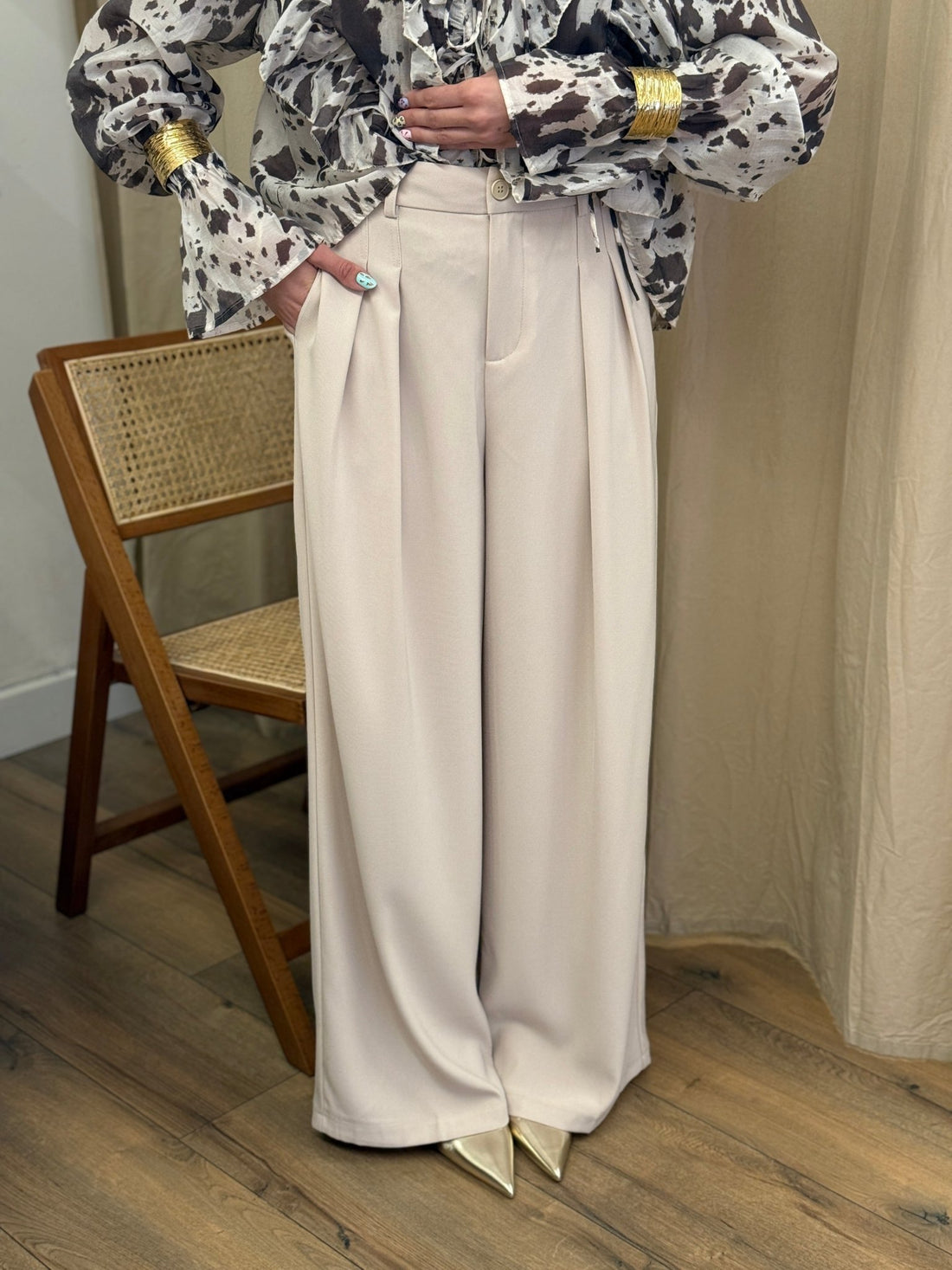 Pantalon Bobby beige - Léone