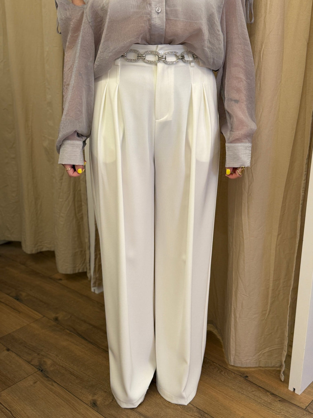 Pantalon Bobby blanc - Léone
