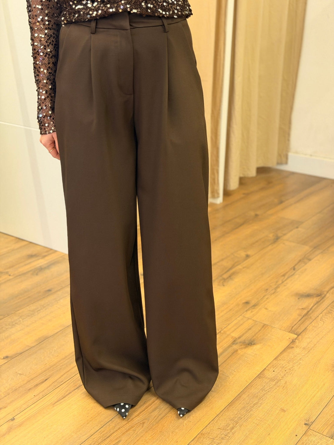 Pantalon Bobby chocolat - Léone