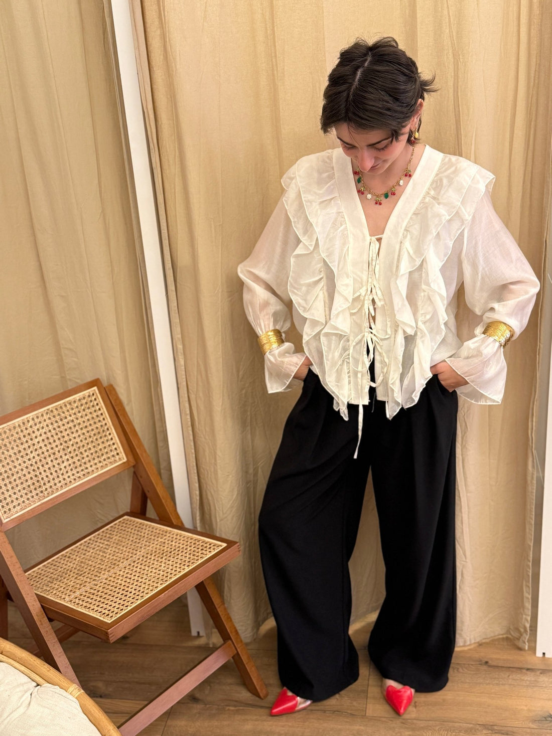 Pantalon Bobby noir - Léone