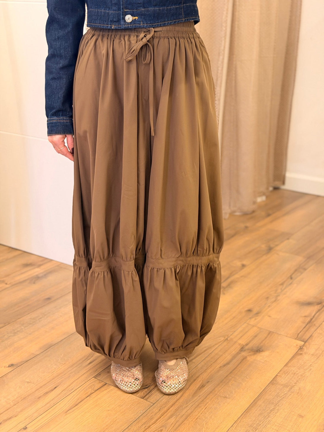 Pantalon bouffant marron - Léone