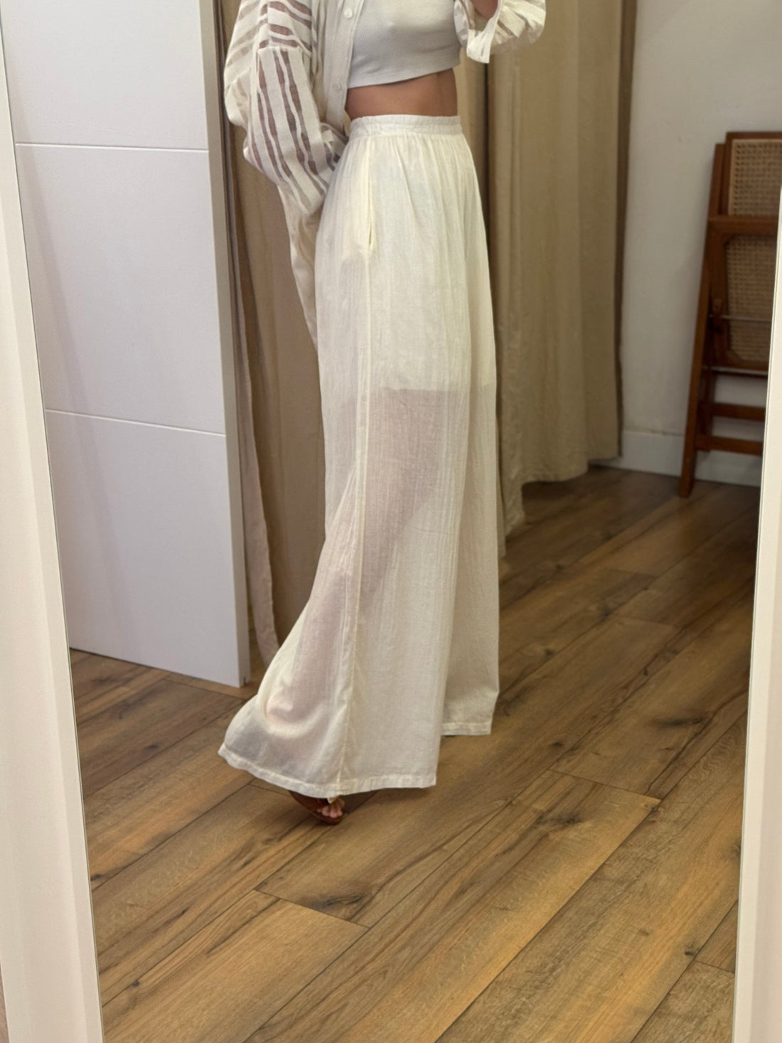 Pantalon Clothilde écru - Léone