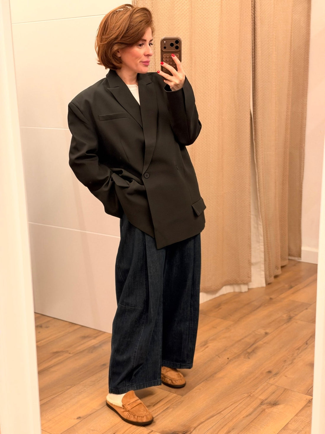 Pantalon court ballon jean - Léone