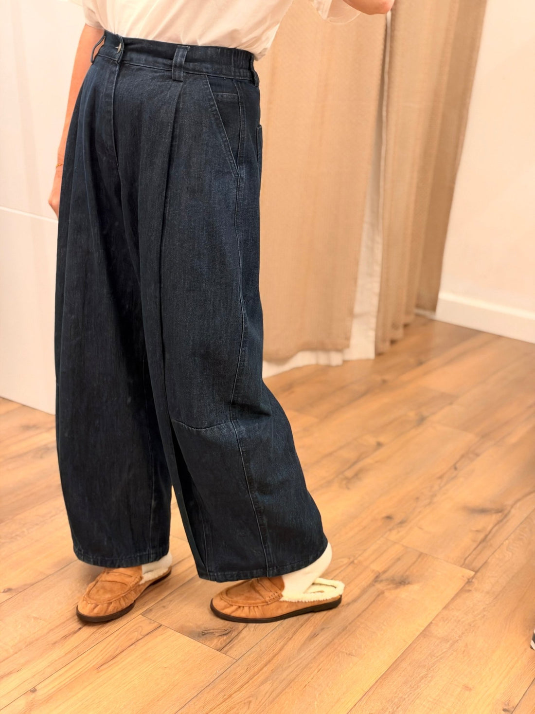 Pantalon court ballon jean - Léone