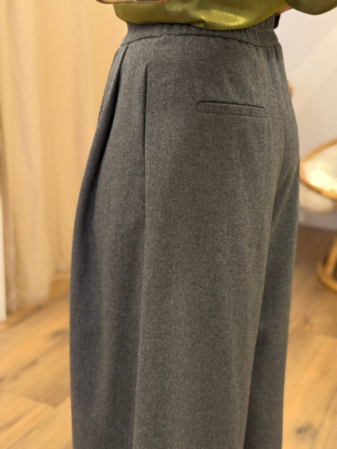 Pantalon Éléonore gris - Léone