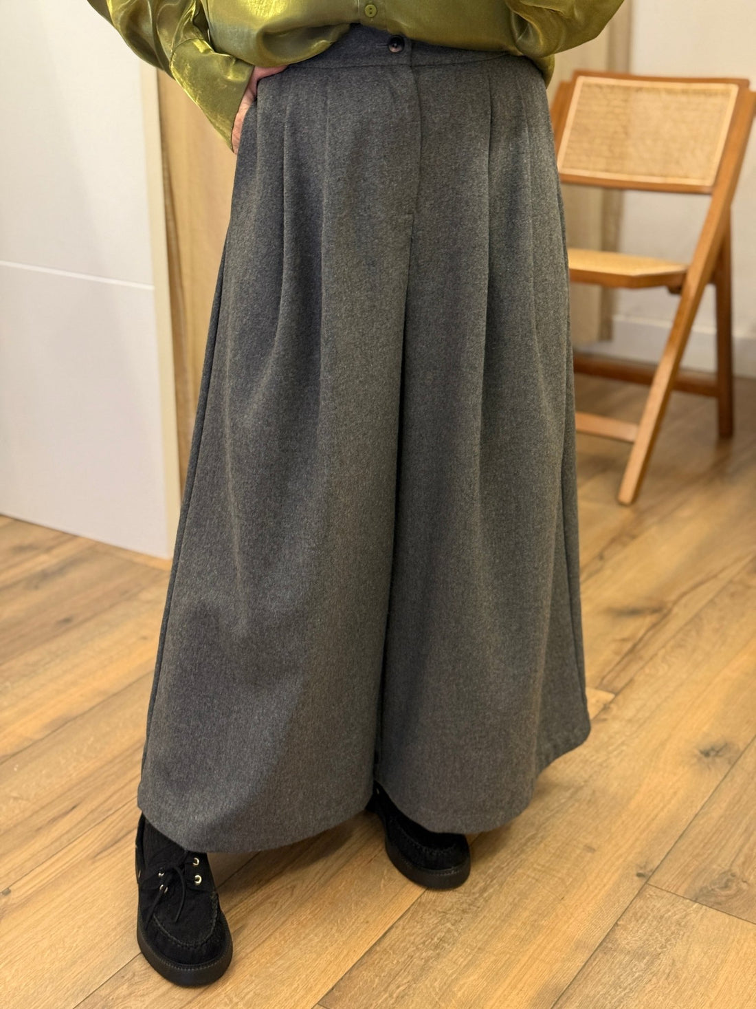 Pantalon Éléonore gris - Léone