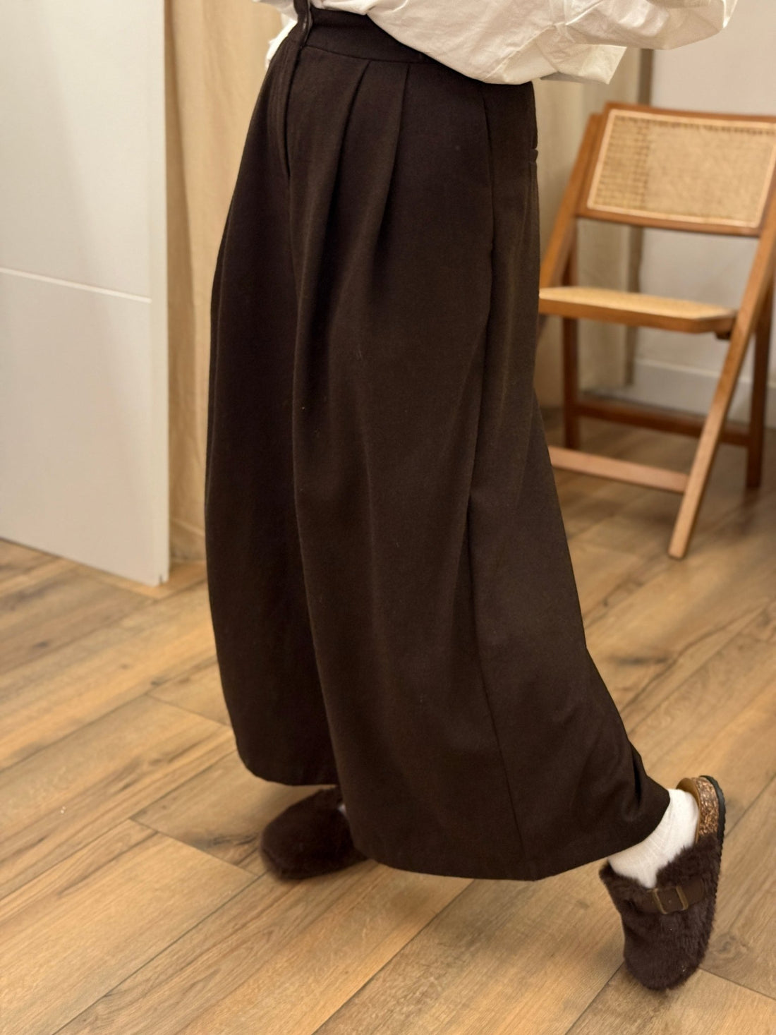 Pantalon Éléonore marron - Léone