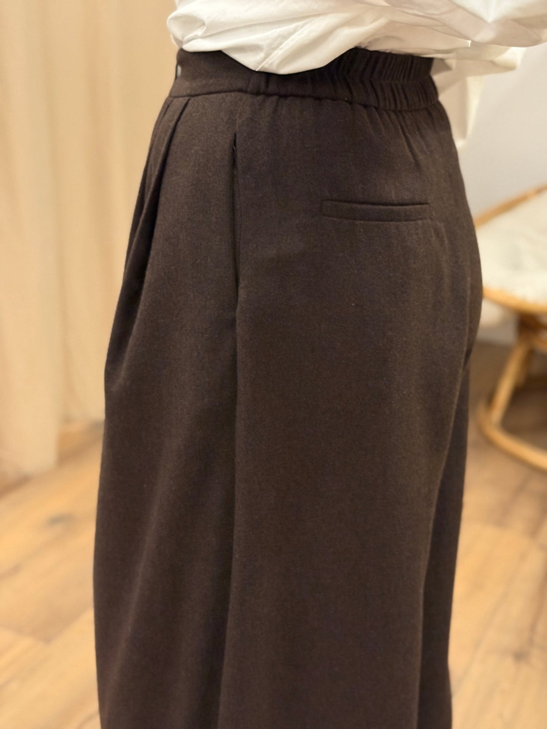 Pantalon Éléonore marron - Léone