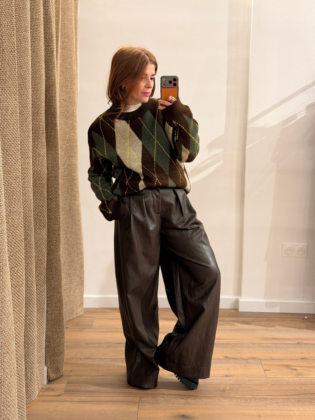 Pantalon Gaylord marron - Léone
