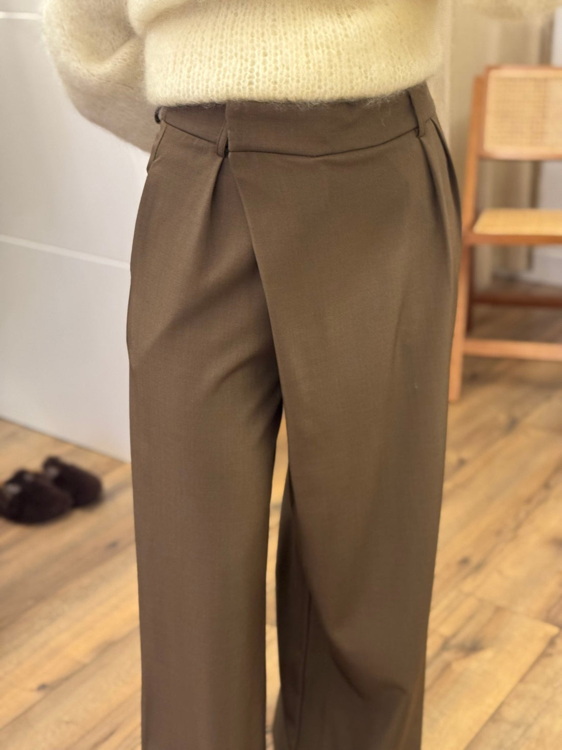 Pantalon illy taupe - Léone
