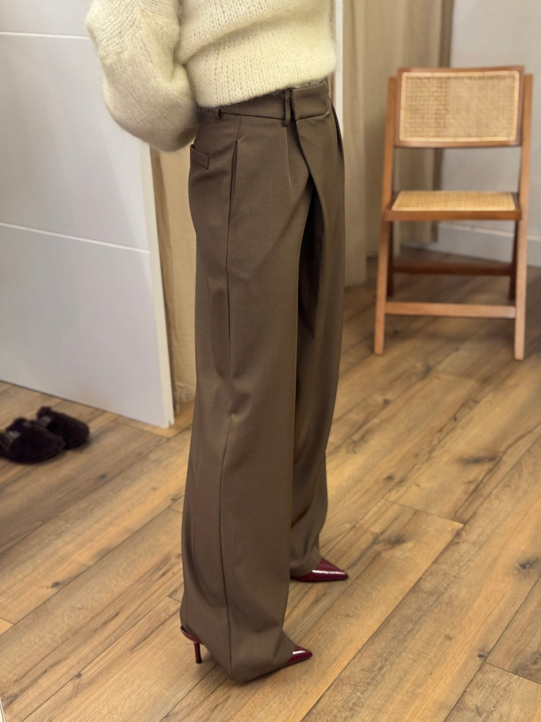 Pantalon illy taupe - Léone