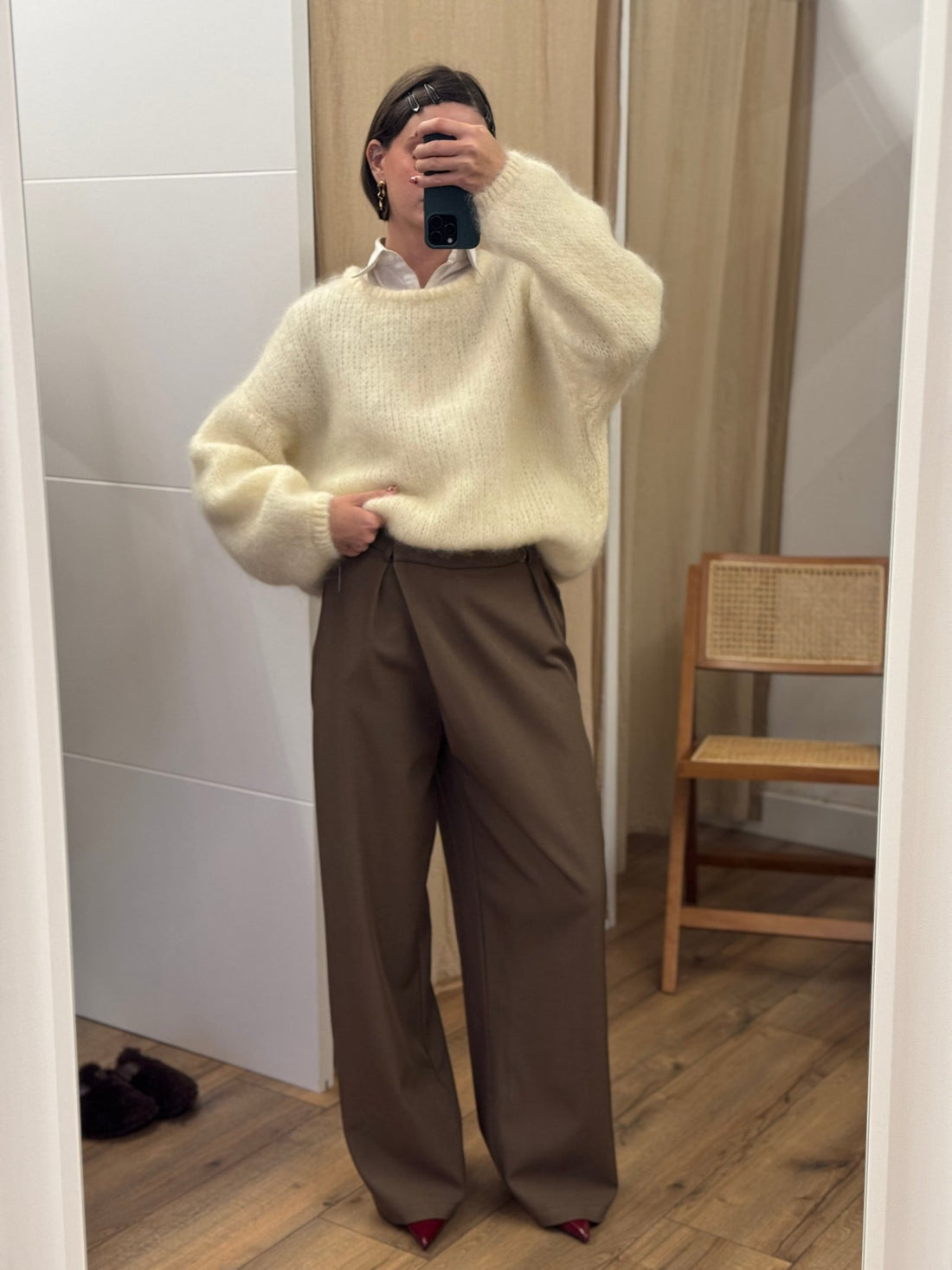 Pantalon illy taupe - Léone