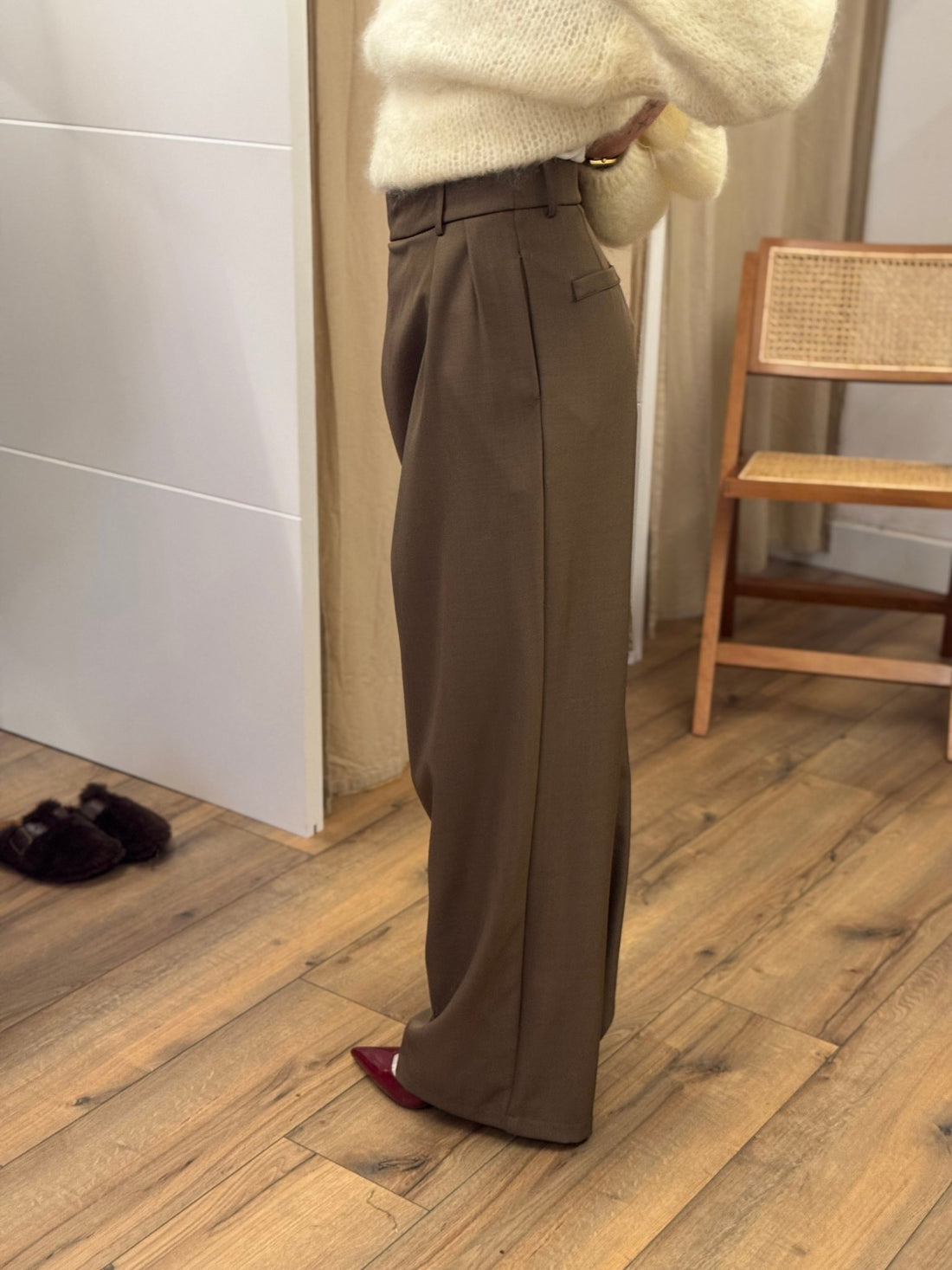 Pantalon illy taupe - Léone