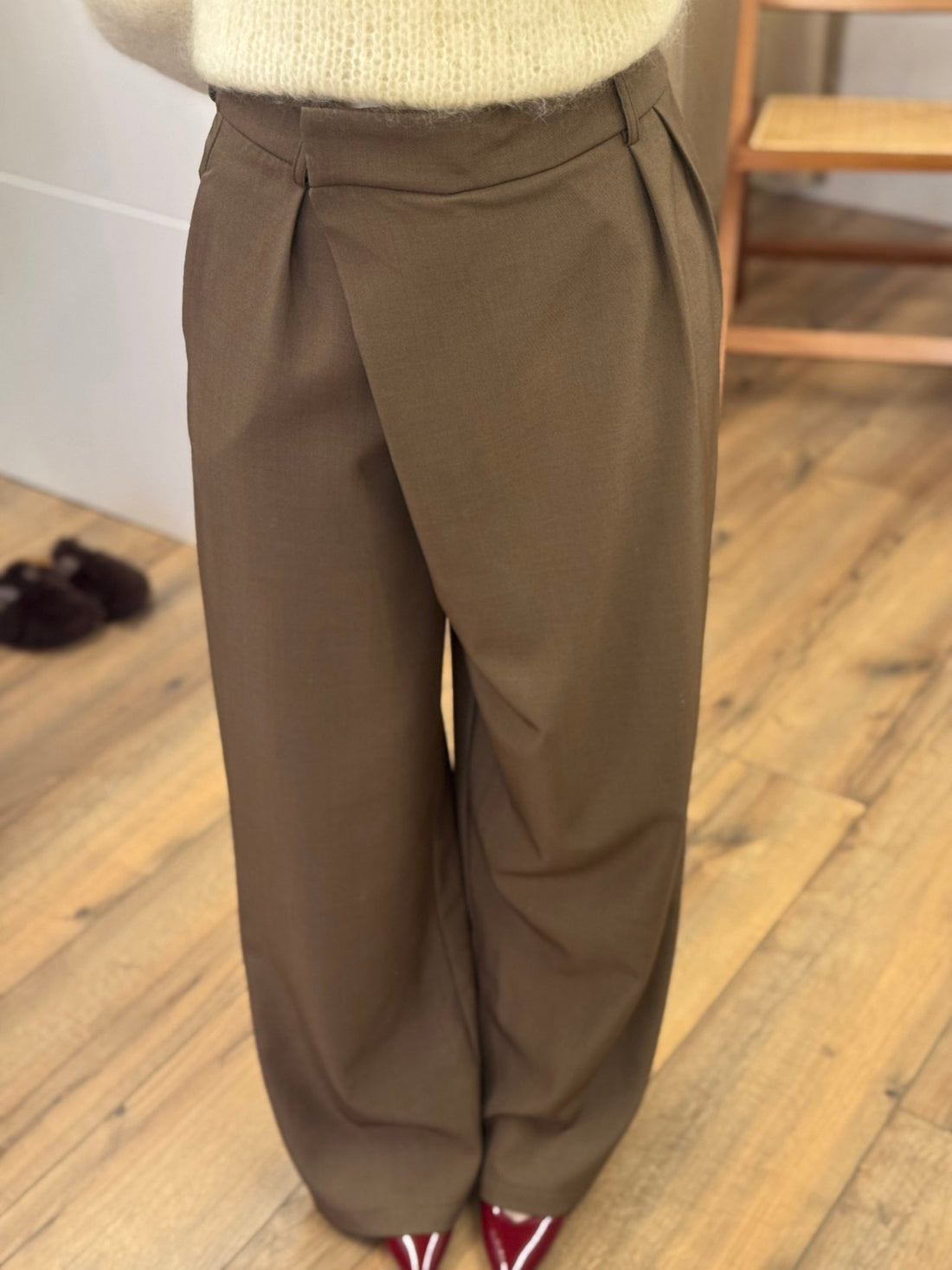 Pantalon illy taupe - Léone