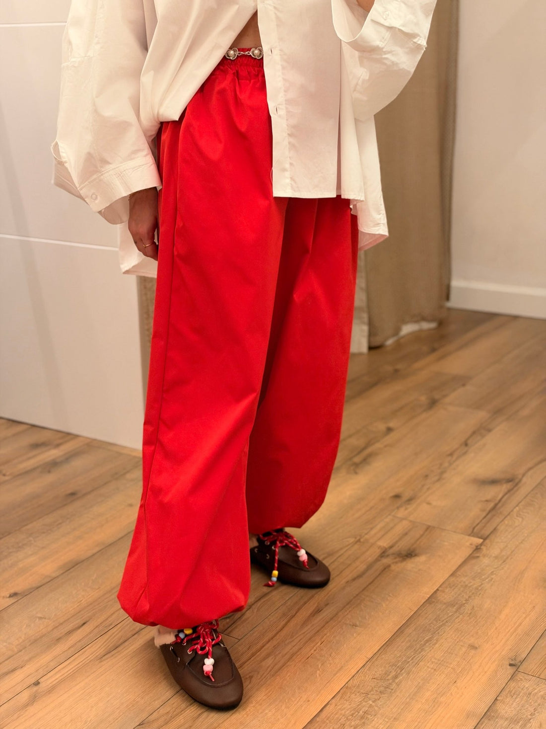 Pantalon Jeff rouge - Léone