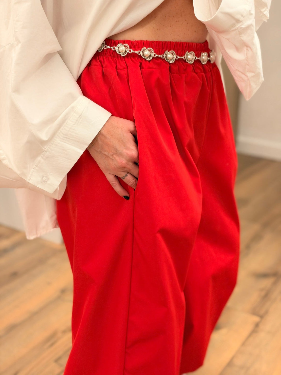 Pantalon Jeff rouge - Léone
