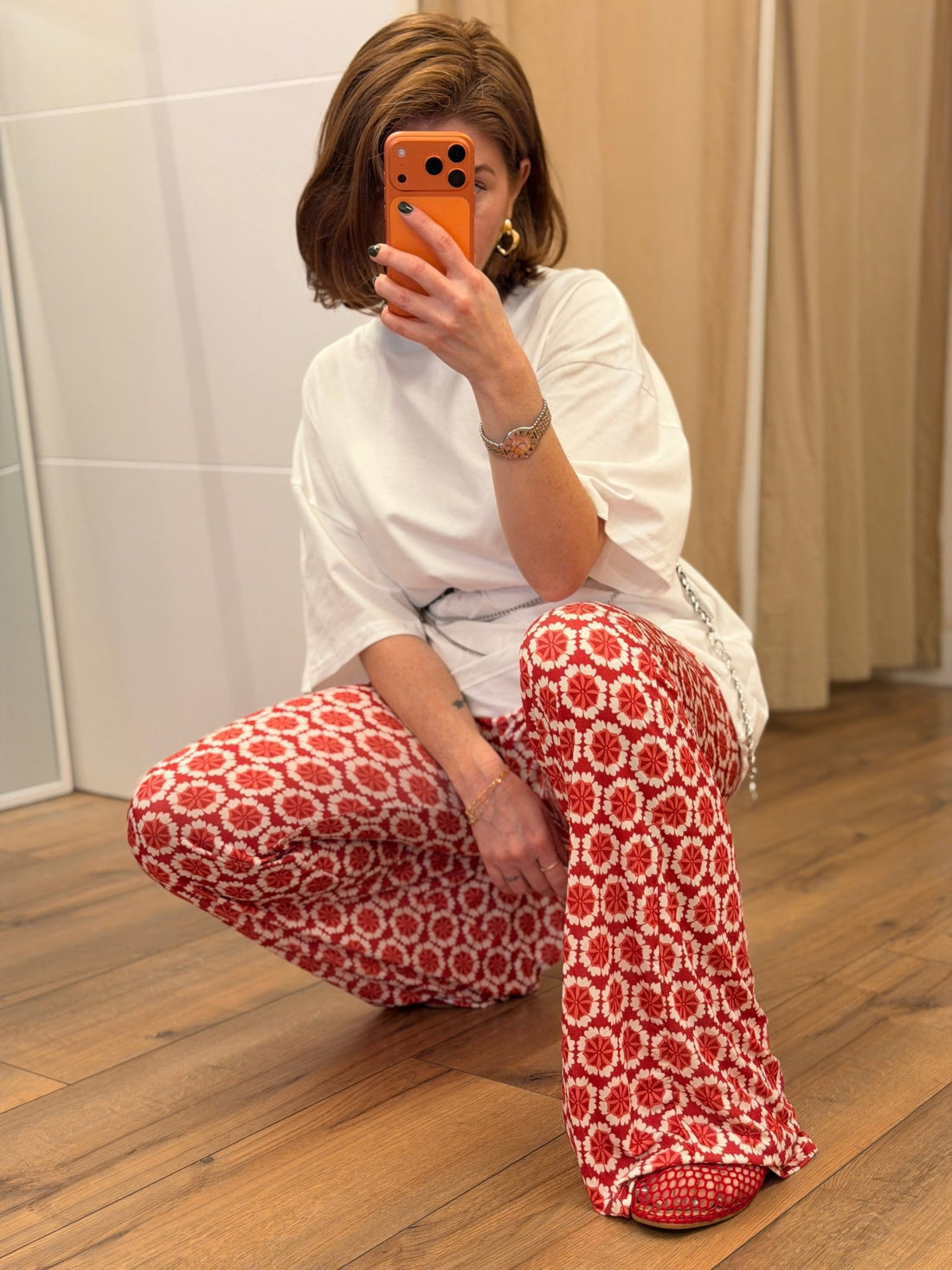 Pantalon Luc rouge - Léone