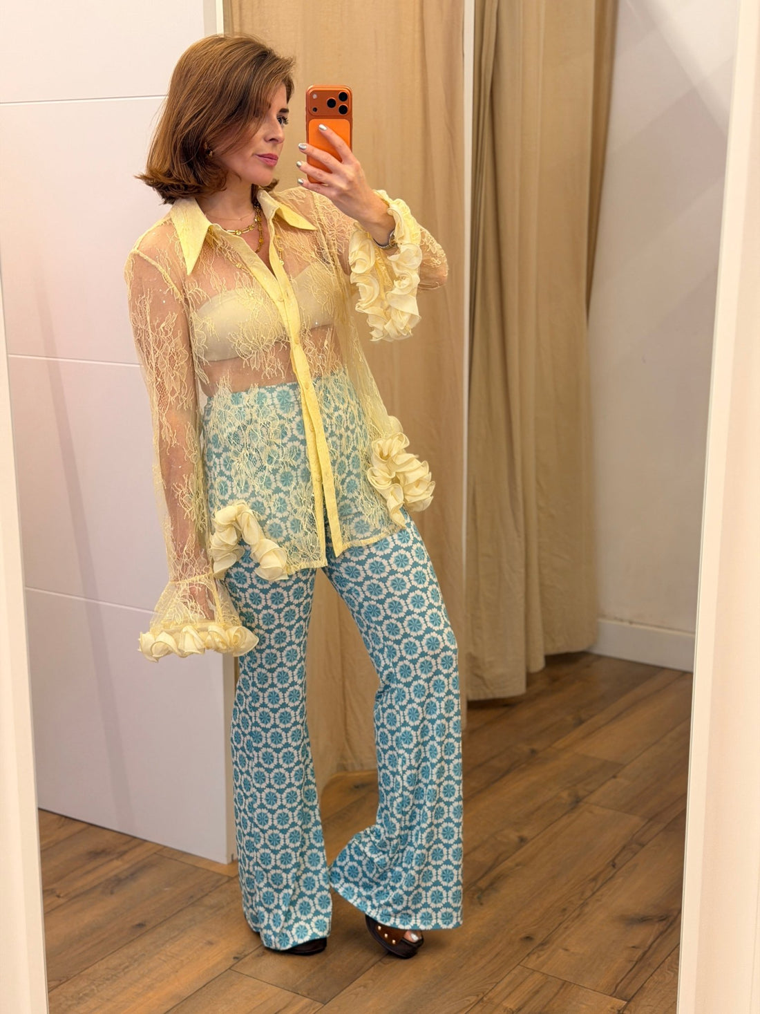 Pantalon Luc turquoise - Léone