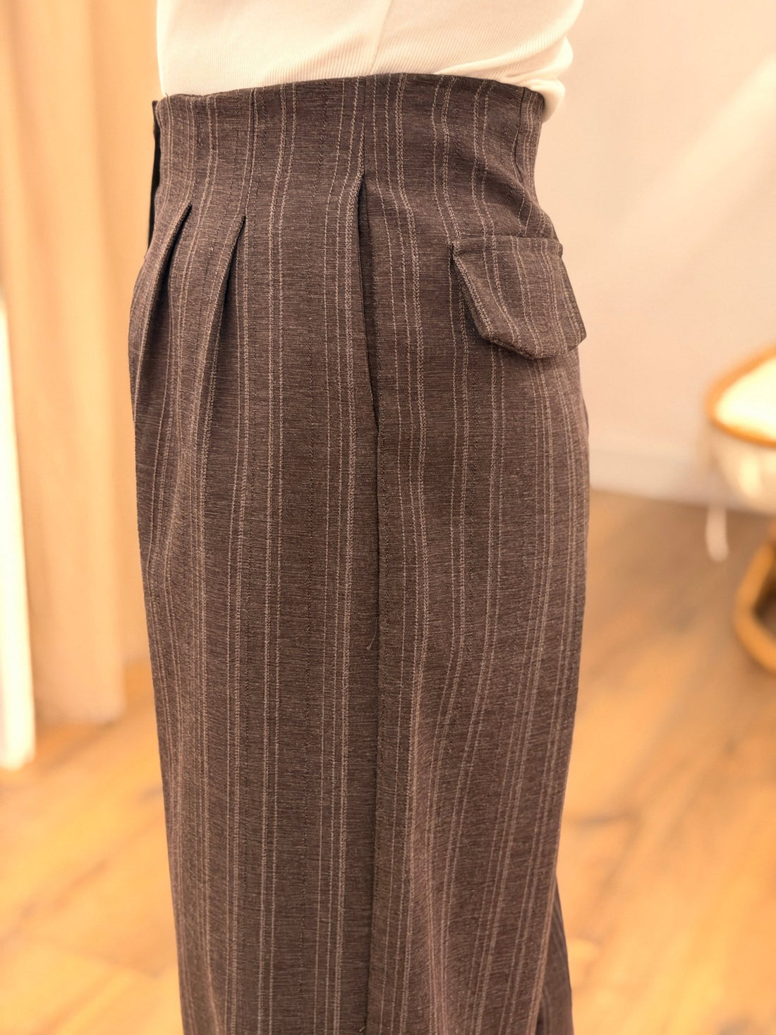 Pantalon Lucas bordeaux - Léone