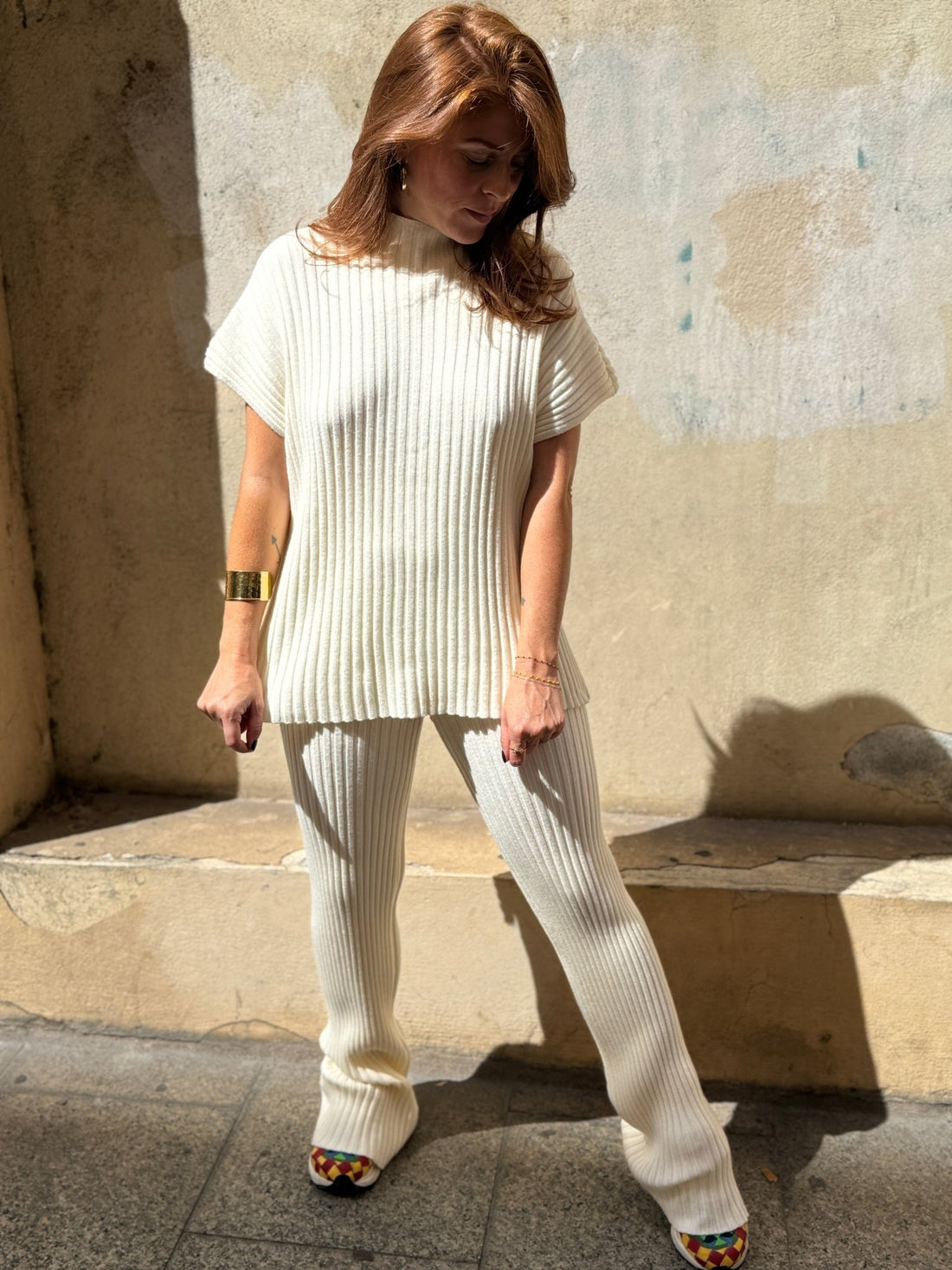 Pantalon Lucas écru - Léone