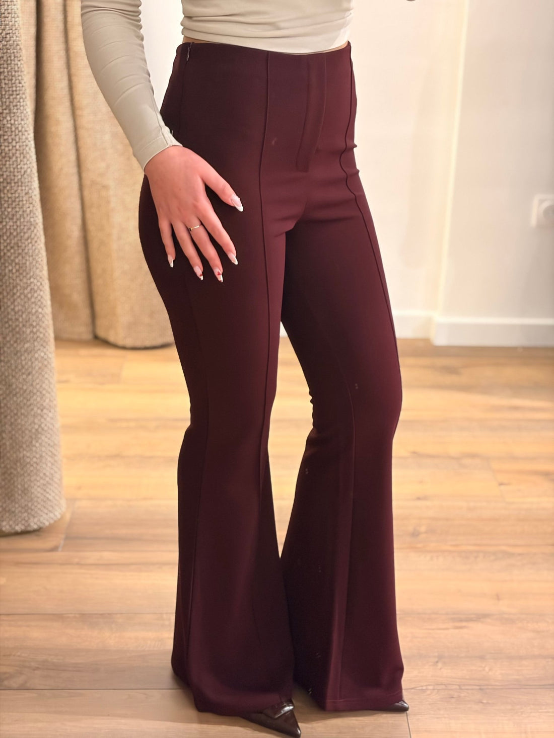 Pantalon Marva aubergine - Léone