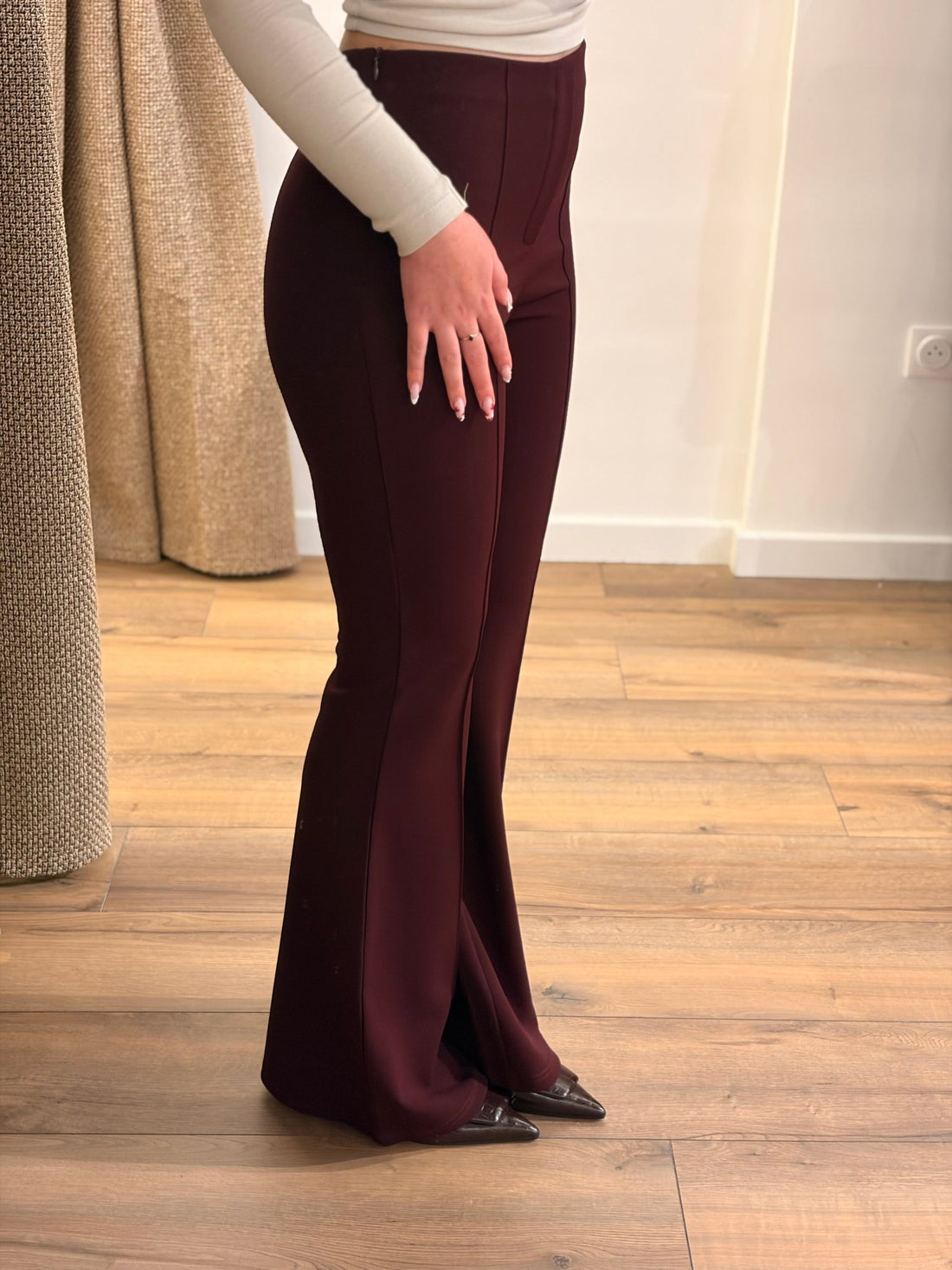 Pantalon Marva aubergine - Léone