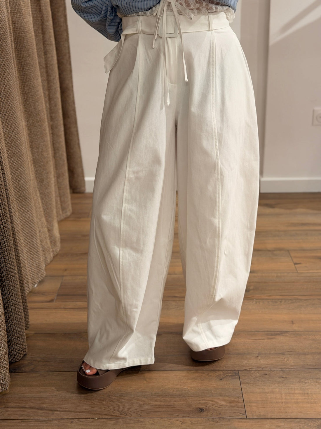 Pantalon Milane blanc - Léone