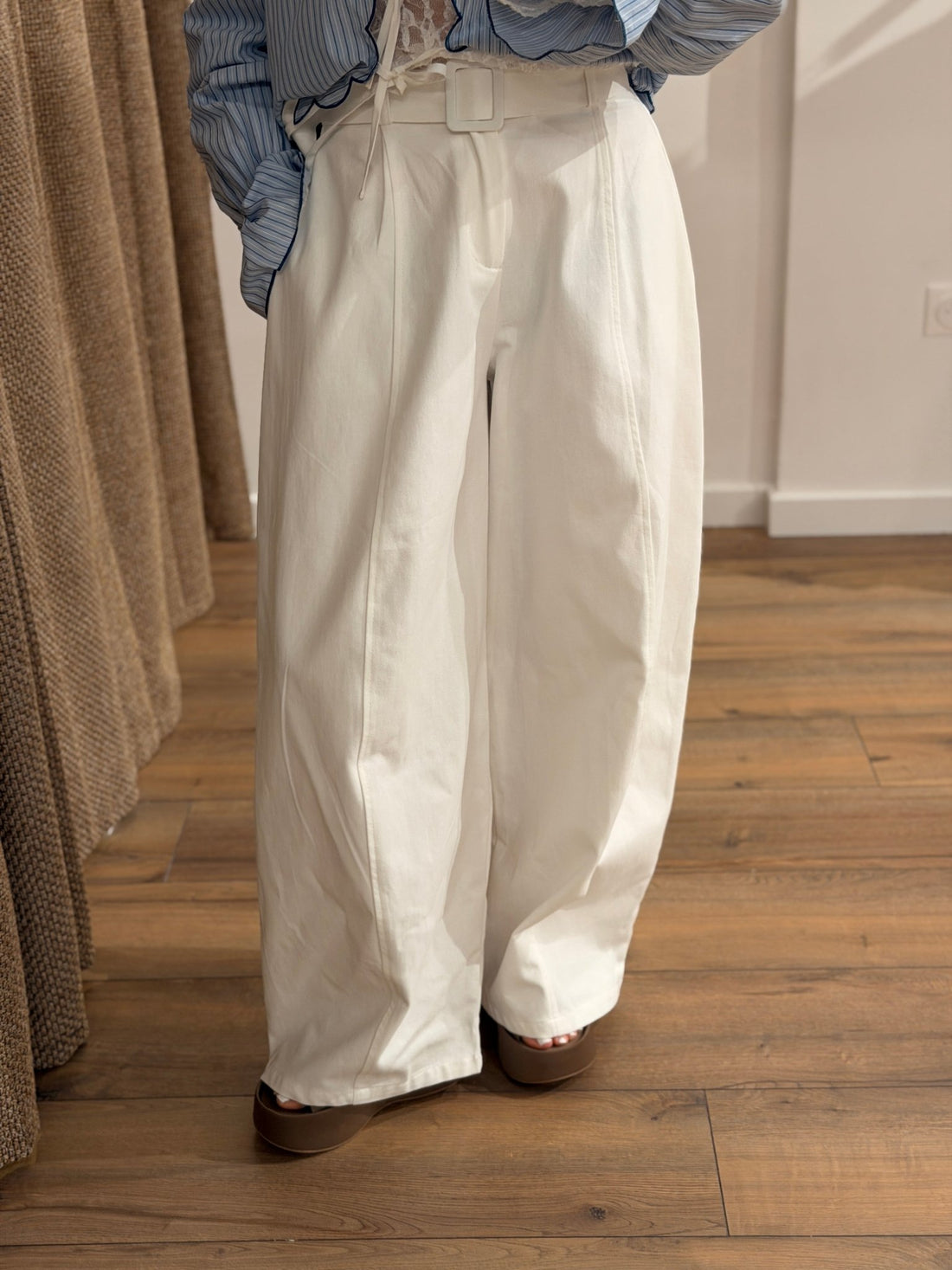 Pantalon Milane blanc - Léone