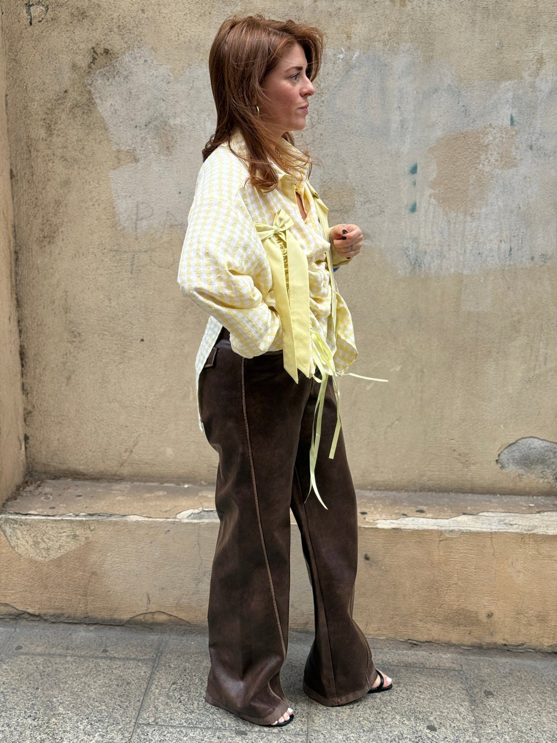 Pantalon Moé marron - Léone