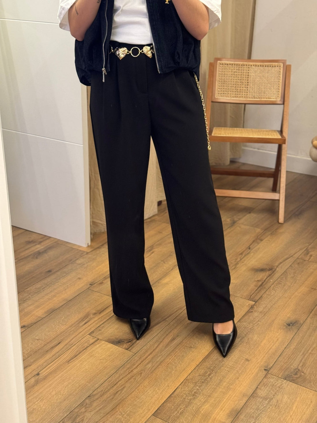 Pantalon Mozar noir - Léone