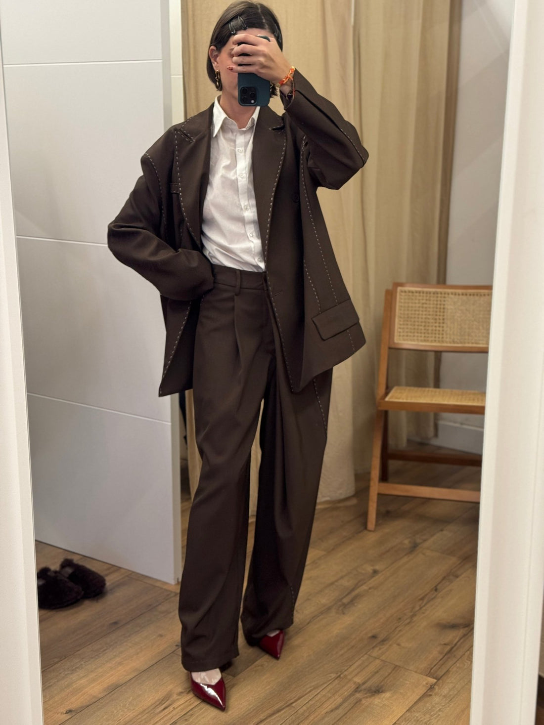 Pantalon samy marron - Léone