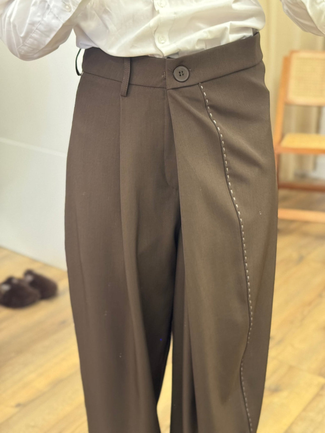 Pantalon samy marron - Léone