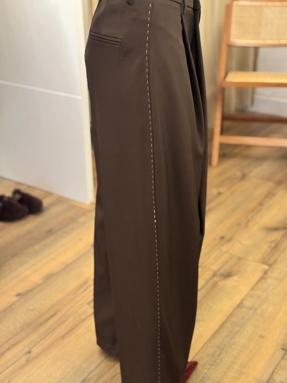 Pantalon samy marron - Léone