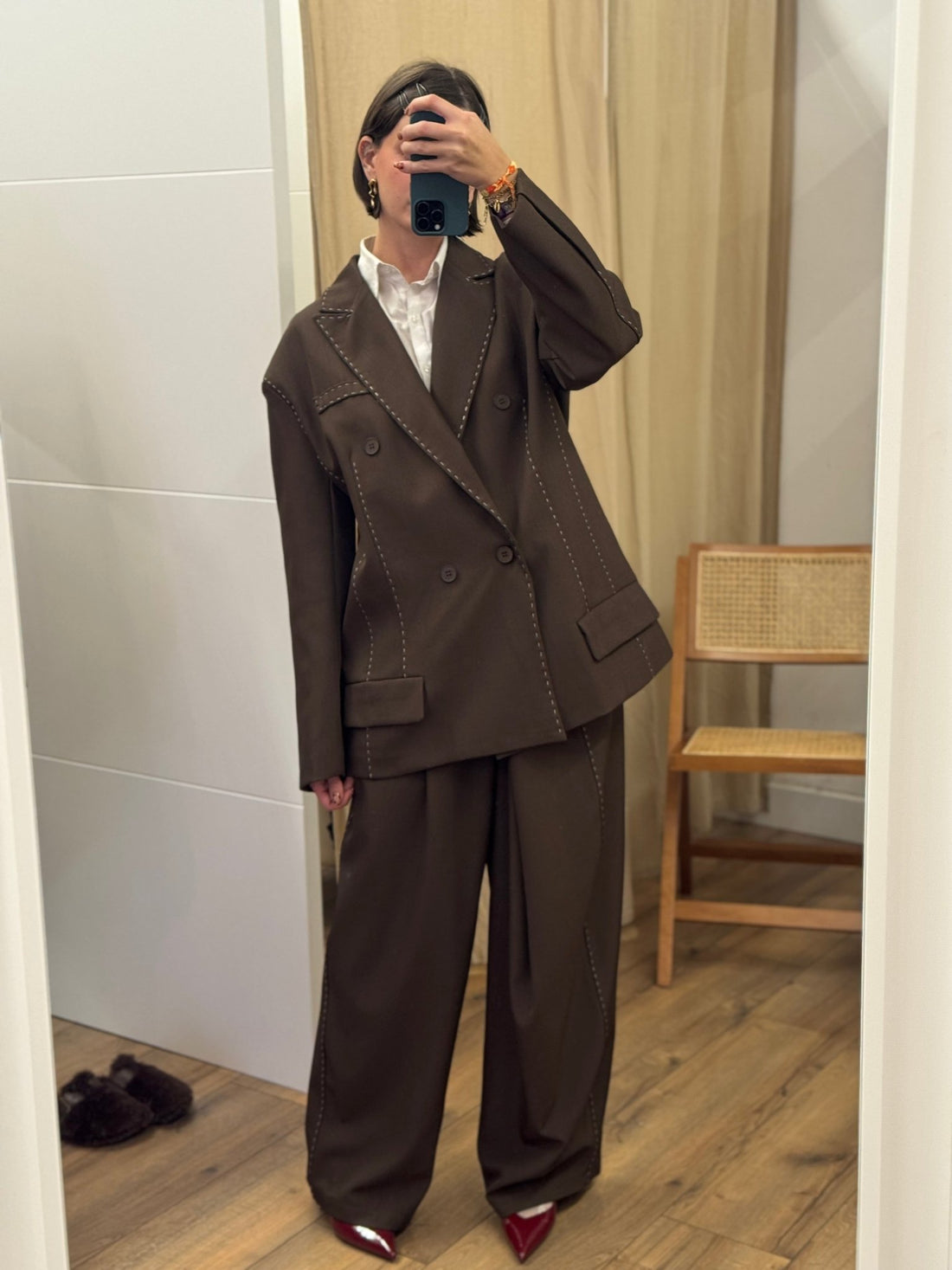 Pantalon samy marron - Léone