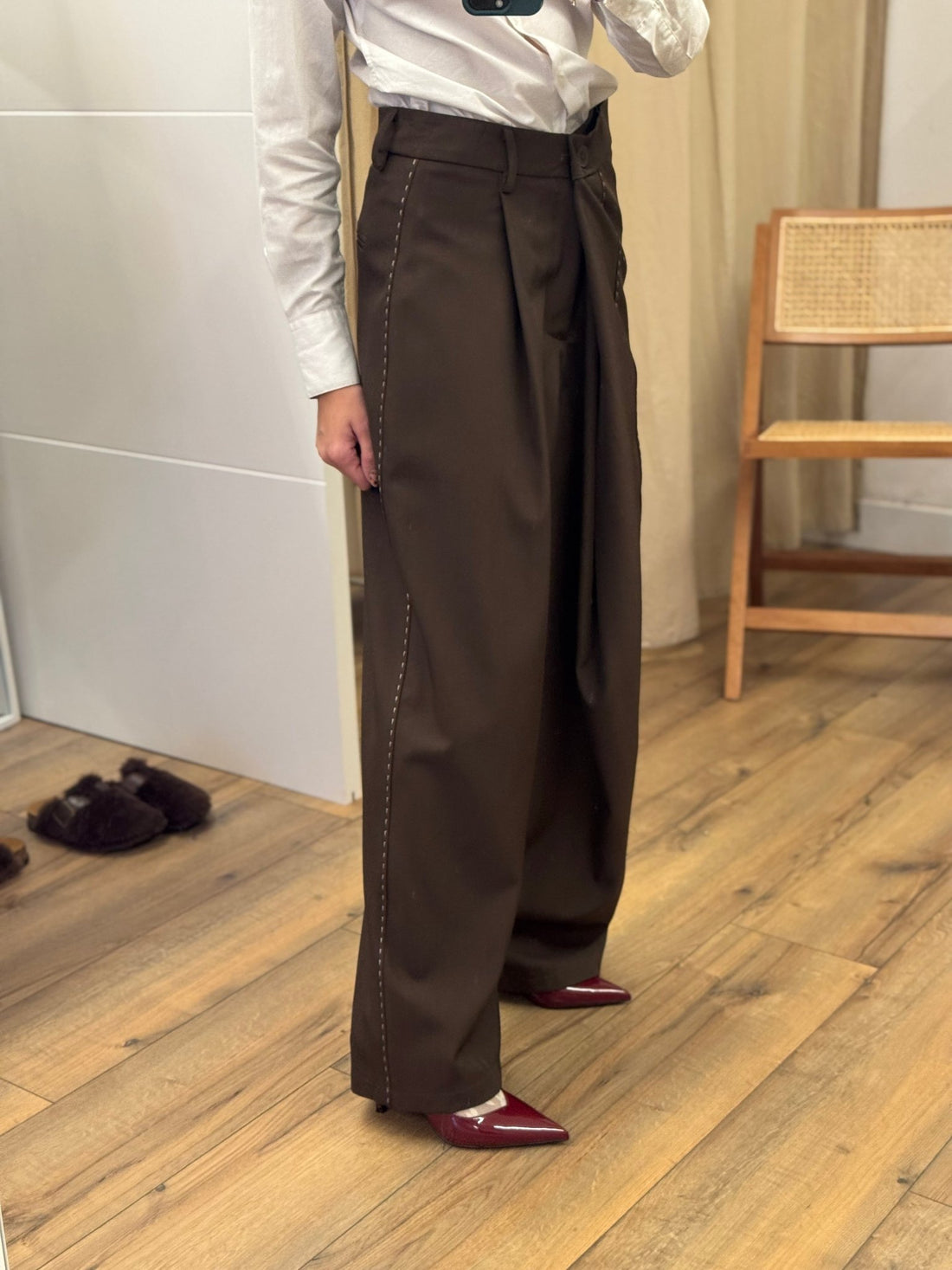 Pantalon samy marron - Léone