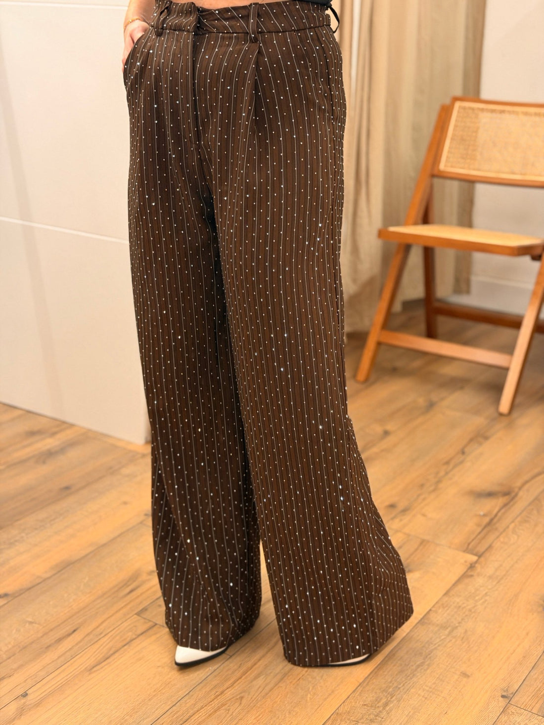Pantalon Spencer marron - Léone