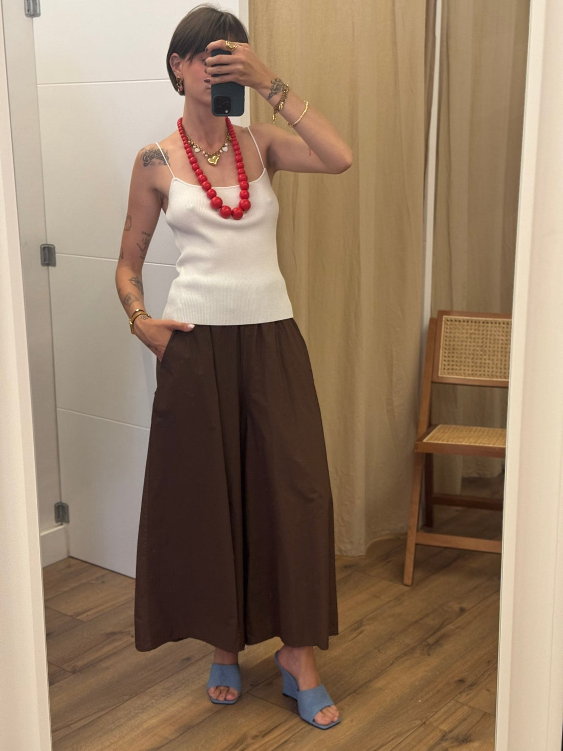 Pantalon Steve chocolat - Léone
