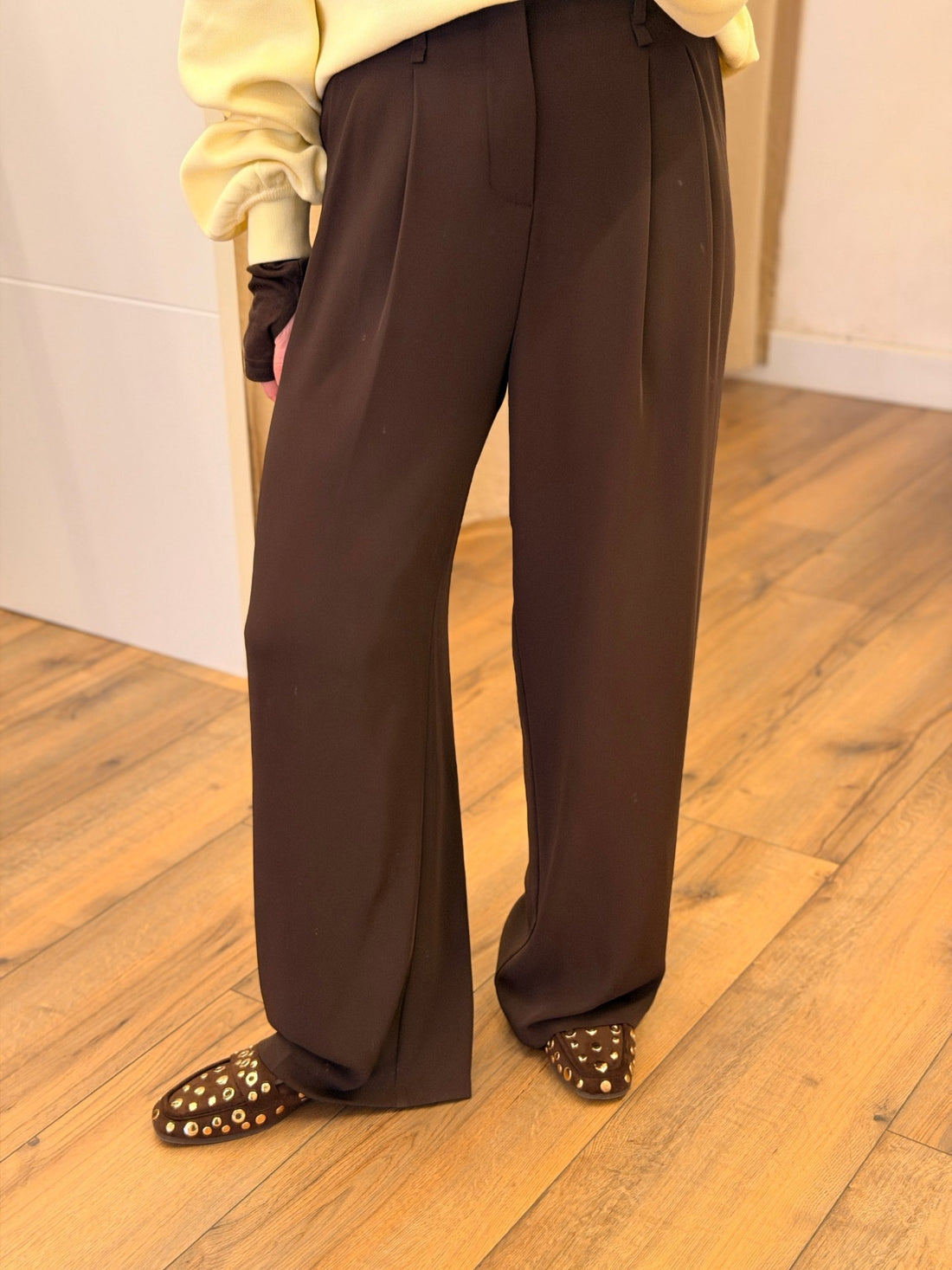 Pantalon Theo chocolat - Léone