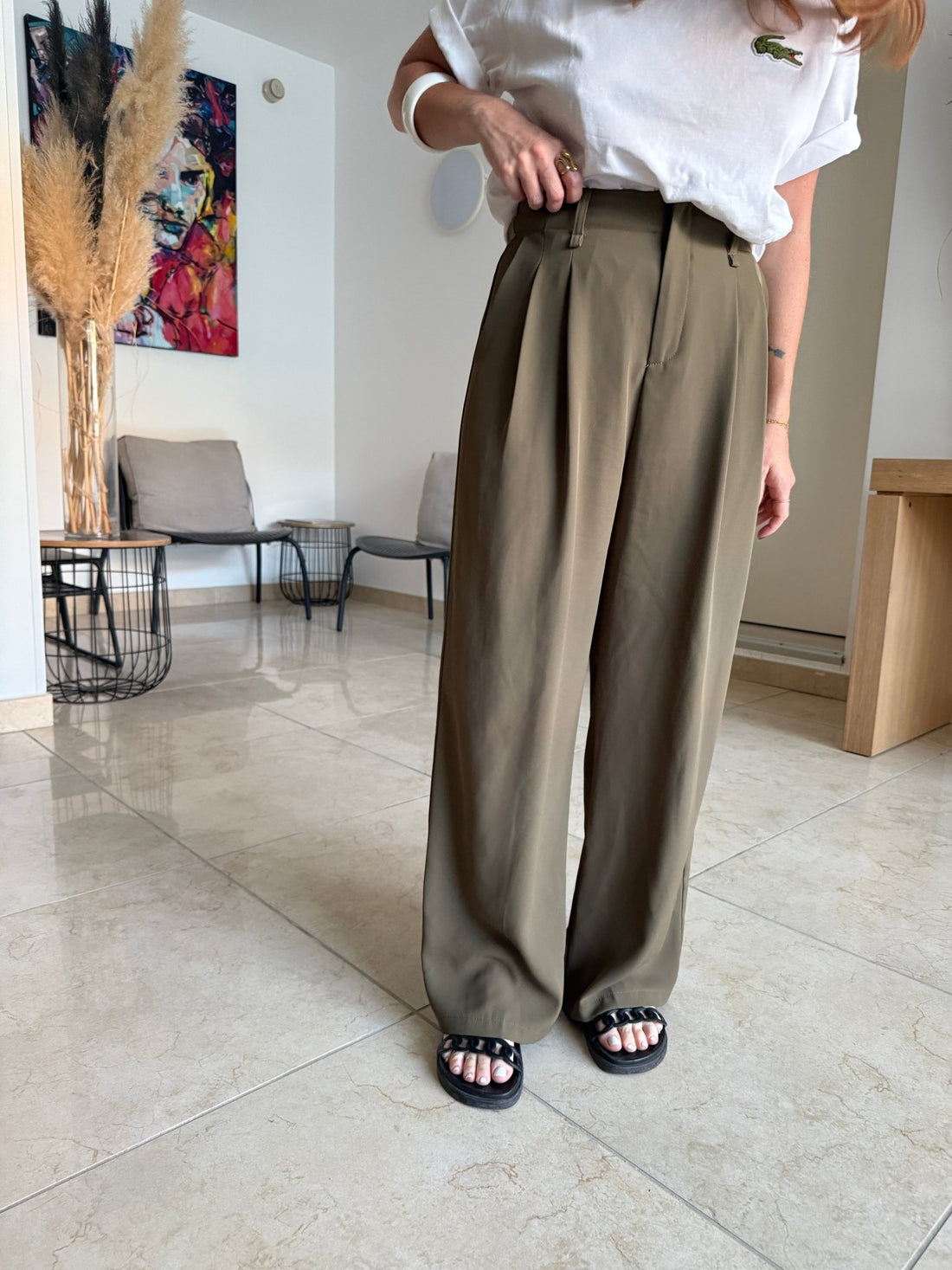 Pantalon Théo kaki - Léone
