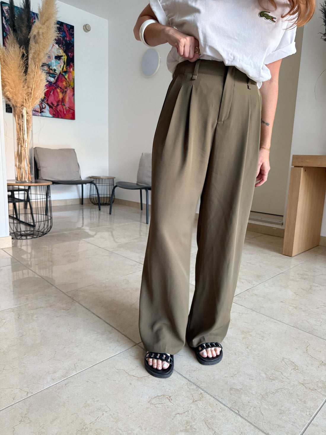 Pantalon Théo kaki - Léone