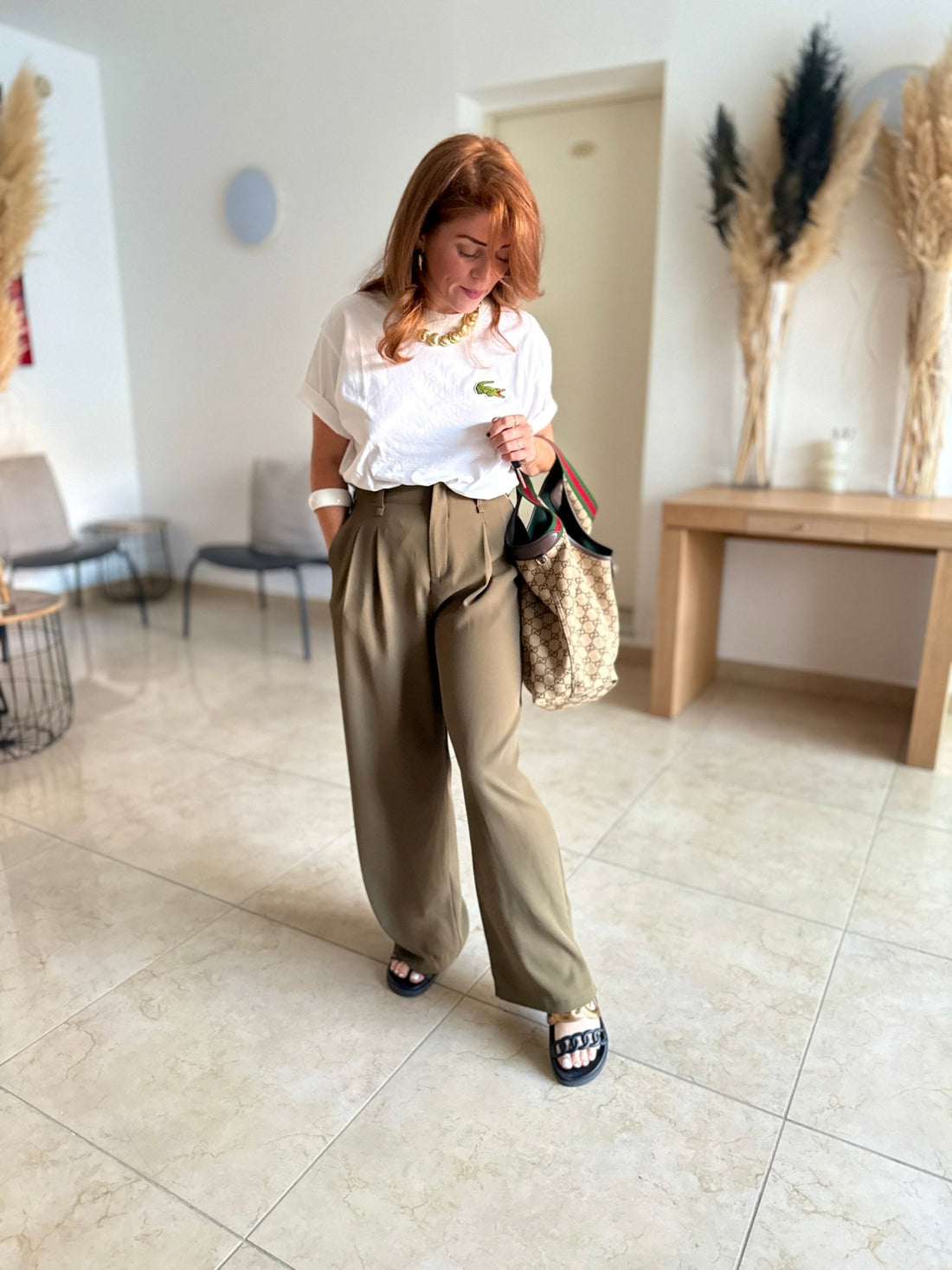 Pantalon Théo kaki - Léone