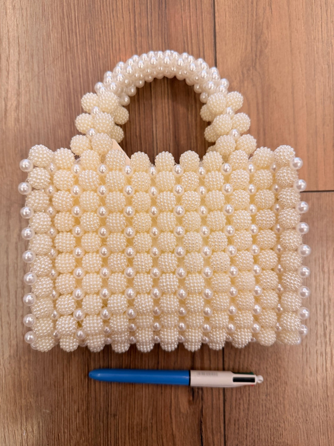 Petit sac en perles écrues - Léone