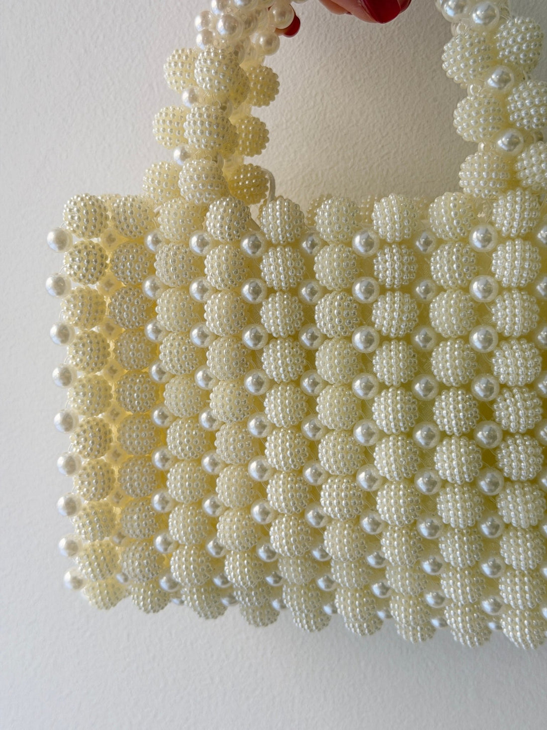 Petit sac en perles écrues - Léone