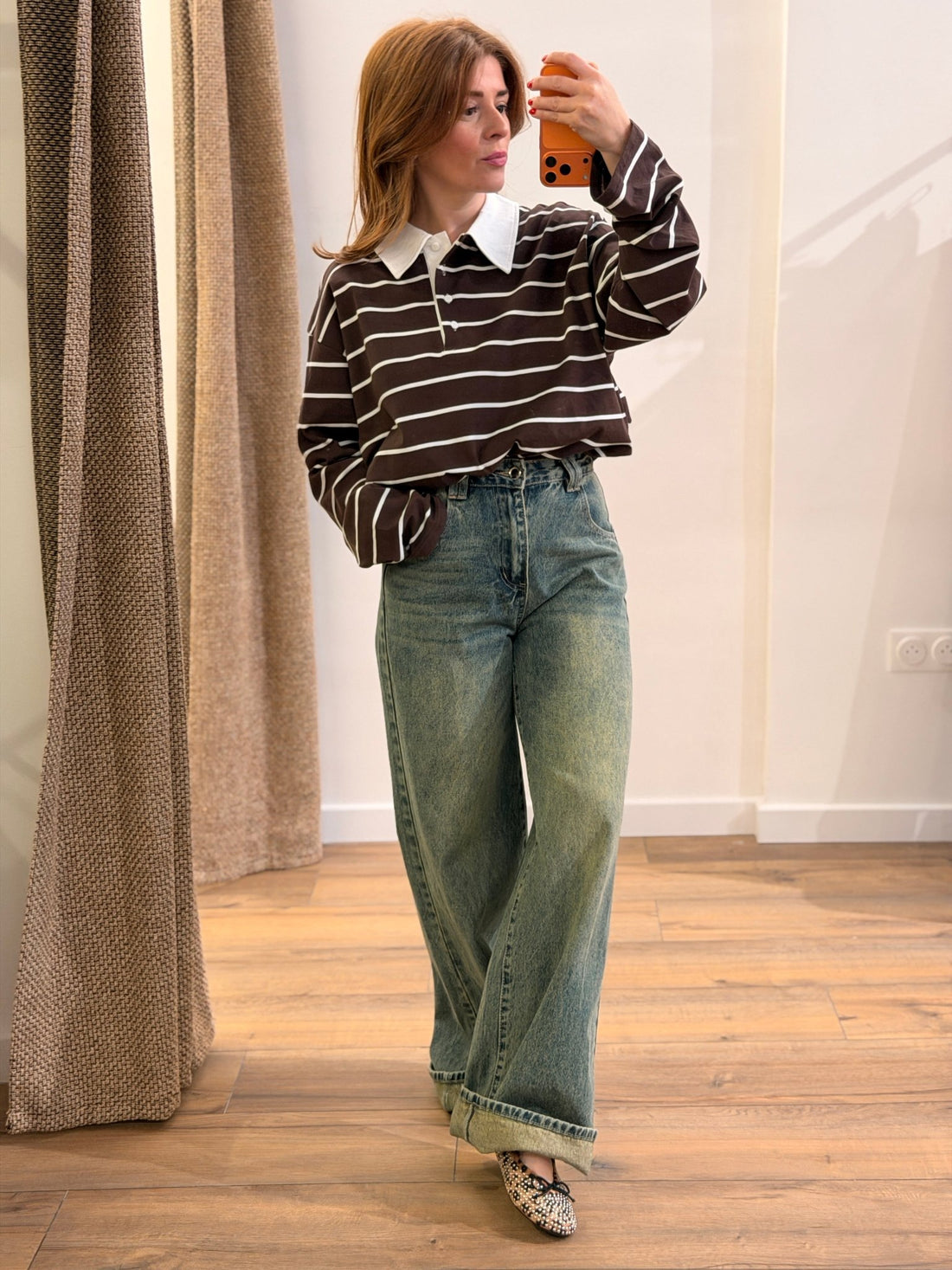 Polo arvyn marron - Léone